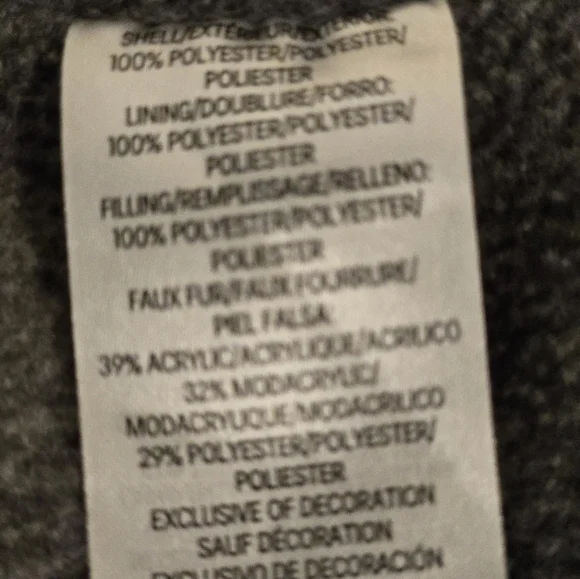 Calvin Klein Girl's Size 6 Dusty pink zipper front hooded puffer jacket - Picture 8 of 8